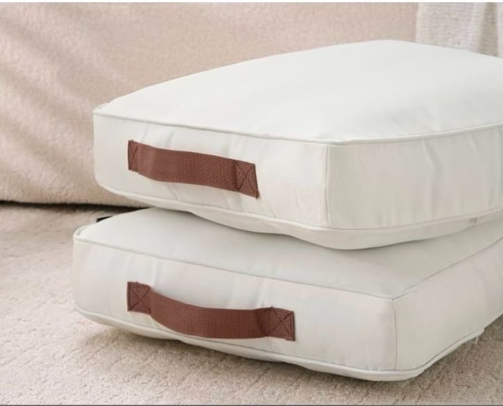 Large Floor Pillow Meditation Cushion Square Floor Cushions for Adults,Premium Washable Outdoor Cushions Seat-Yoga Pillows for Sitting on Floor 18"