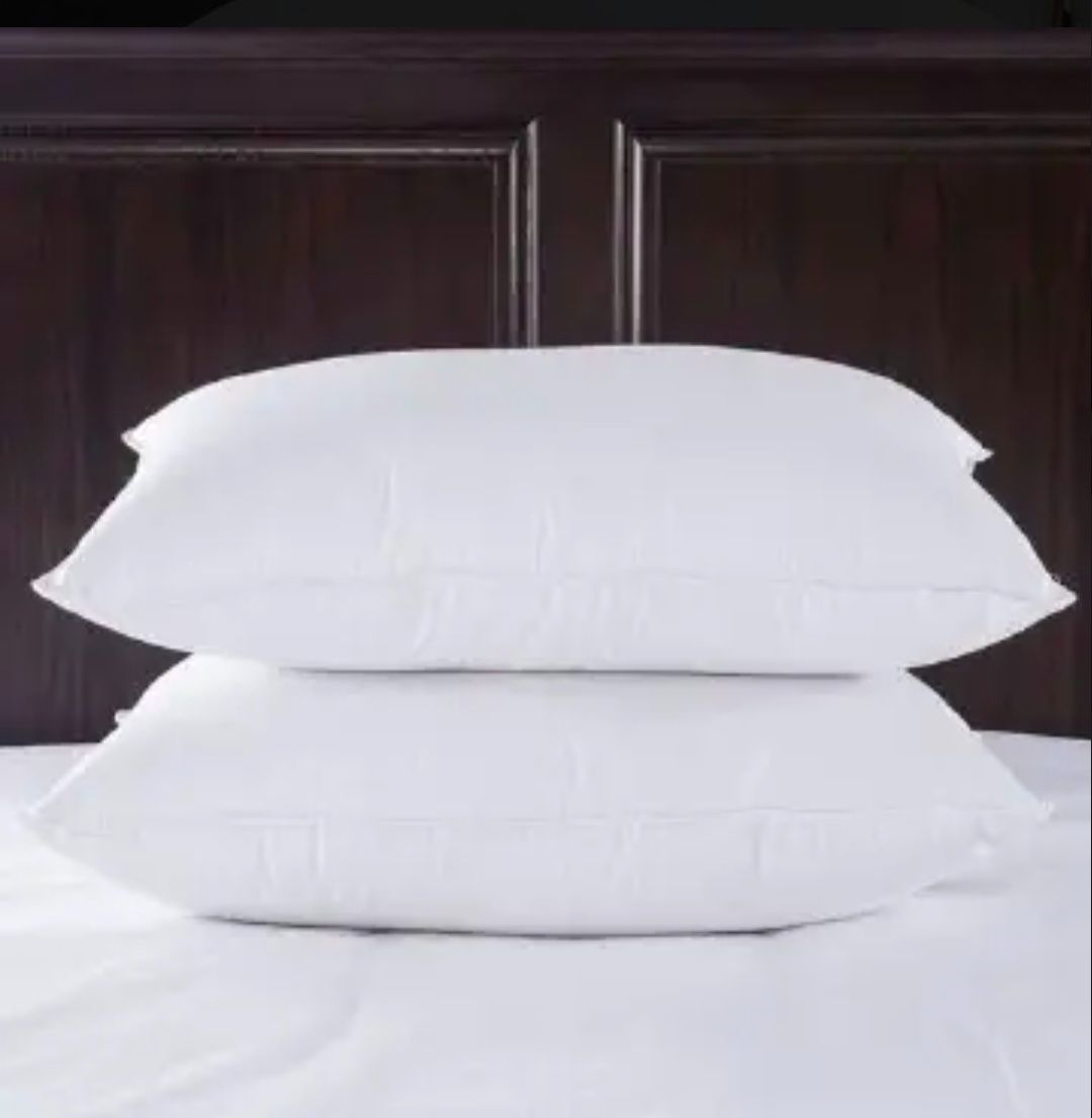 CLEARANCE SALE] Super comfortable fiber filled bed pillows 2pcs, super comfortable, balanced support for all sleeping positions-FIBRE FILLED