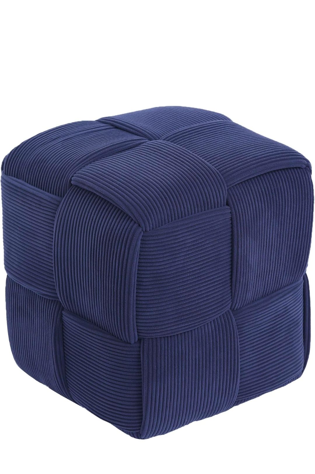 Ottoman Foot Rest Soft and Comfortable Ottoman Square Corduroy Woven Design Sofa Stool