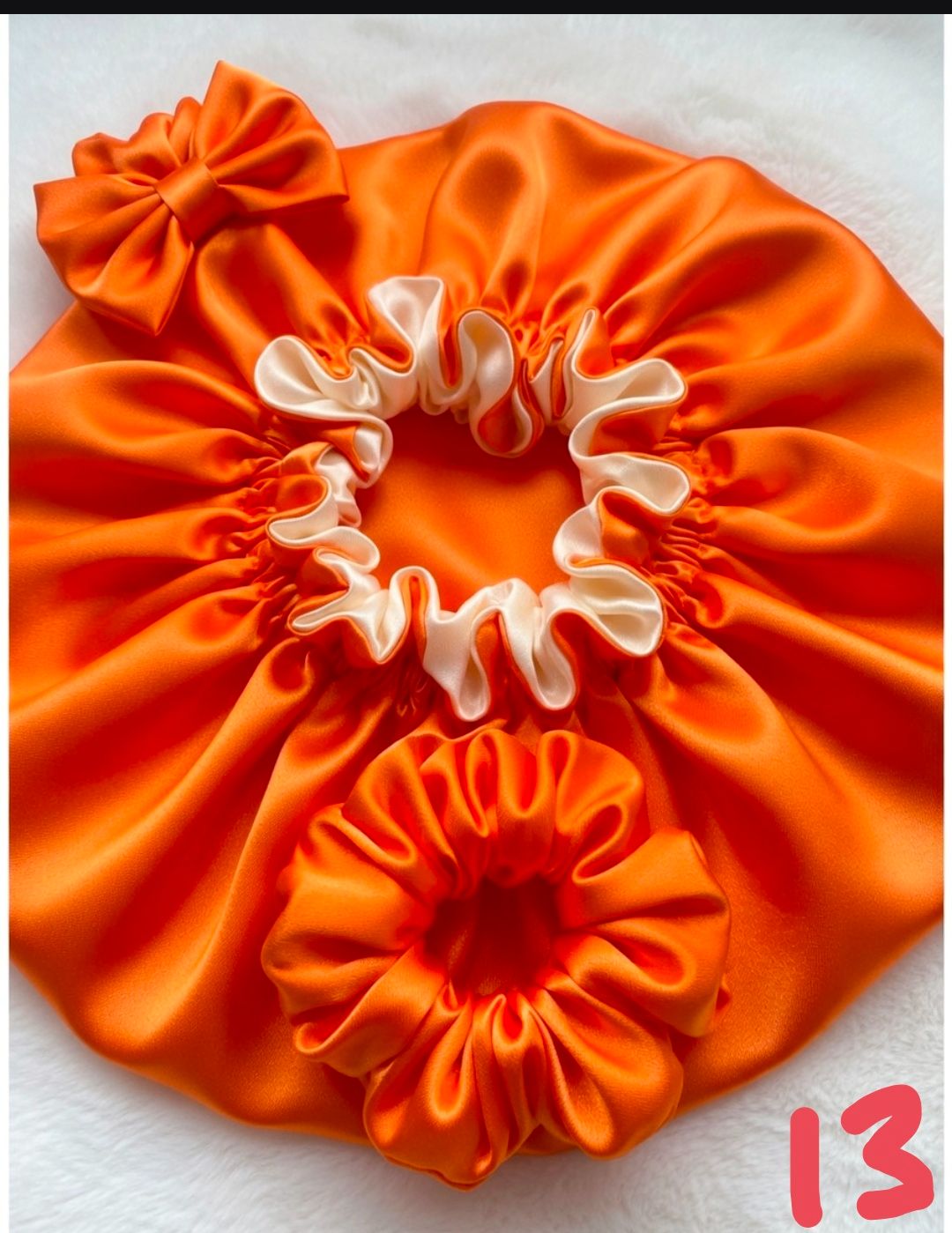 Luxury Double-Layer Satin Bonnet & Matching Scrunchie Set – Premium Hair Protection