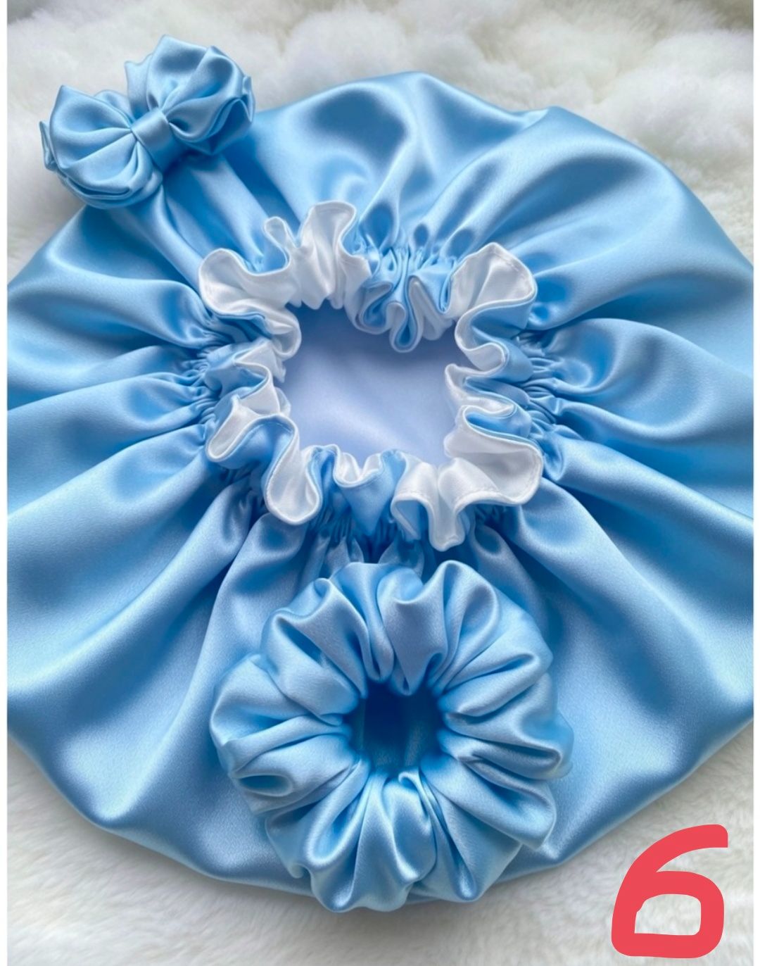 Luxury Double-Layer Satin Bonnet & Matching Scrunchie Set – Premium Hair Protection