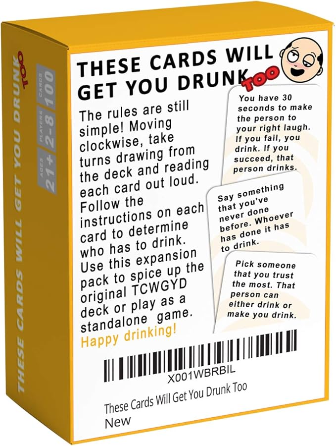 These Cards Will Get You Drunk Too [Expansion], Fun Adult Drinking Game for Parties