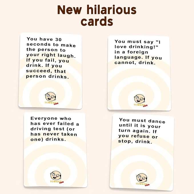 These Cards Will Get You Drunk Too [Expansion], Fun Adult Drinking Game for Parties