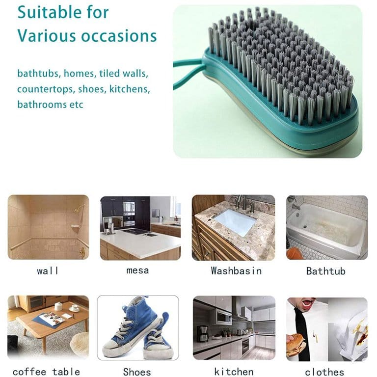MULTIFUNCTION hydraulic cleaning shoes/ clothes/ pots/ tiles/ floors and carpets. Dispensing liquid soap. Clothes Cleaning Brush, Shoe Washing ,Kitchen Dish Washing ,Automatic Liquid Cleaning Brush