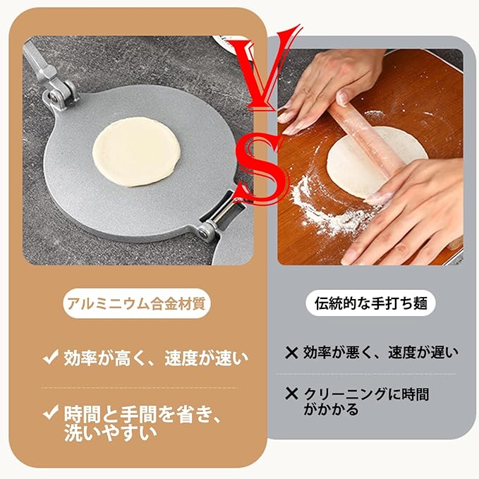 LUXURY 6.5 Inches Diameter Chapati Tortilla Maker Press Heavy Aluminium Meat Press Taco Press Machine  Kitchen Utensils Smooth Surface Easy to Clean Cooking Utensils Homemade Tortilla Pie