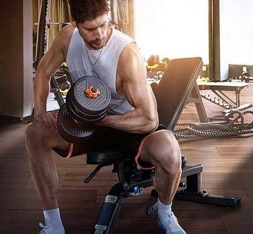 PREMIUM 6in1 Adjustable Kettle Bell Weights 30Kg Adjustable Dumbbells, Can be Used as a Barbell, No Bad Smell/Non-slip/Does Not Hurt the Floor - Free Adjustable Weights Dumbbell Set