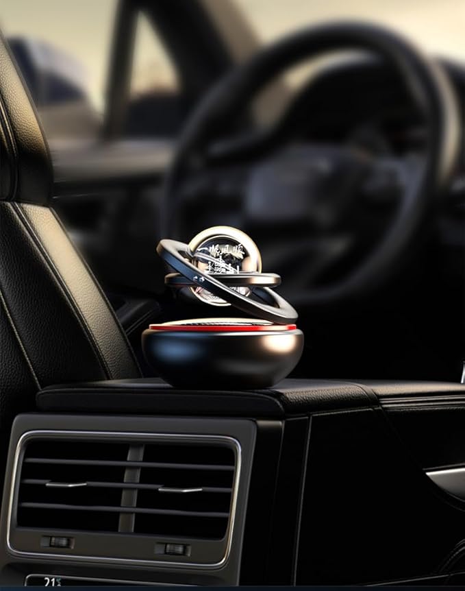 PREMIUM Car Interior Dashboard Air Freshener  Rotating Aromatherapy Rotating Refillable Air Purifier for Car Interior Dashboard Autorotation Decoration Accessories