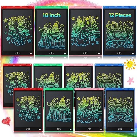 PREMIUM GRADE 8.5 Inch LCD Writing Tablet for Kids 10 Inch Erasable Doodle Boards Electronic Drawing Pads Colorful Reusable Painting Tablets