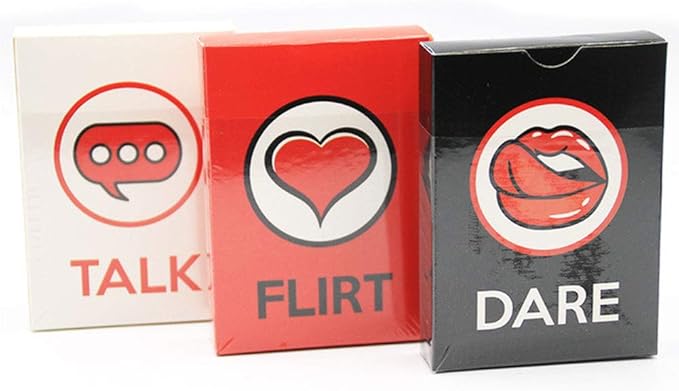ORIGINAL Talk, Flirt Or Dare,3-In-1 Card Game,Fun And Romantic Game for Couples