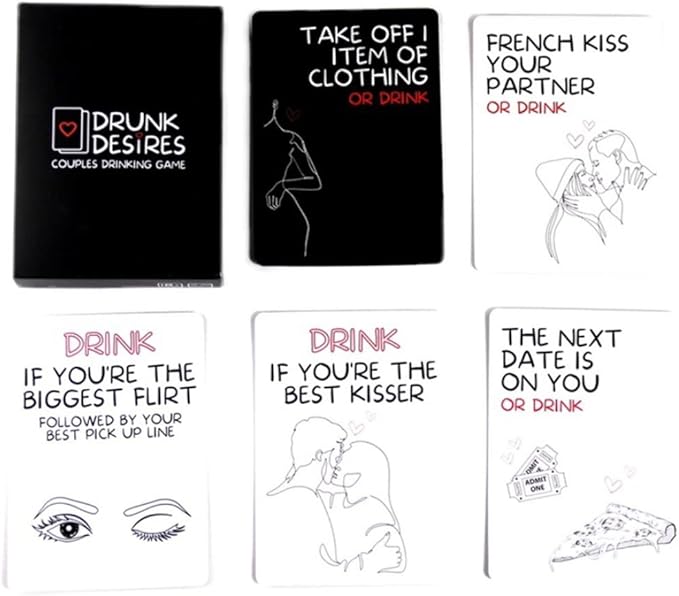 ORIGINAL Drunk desires Couple's Drinking Game for Drunk Desires, Including 50 Cards