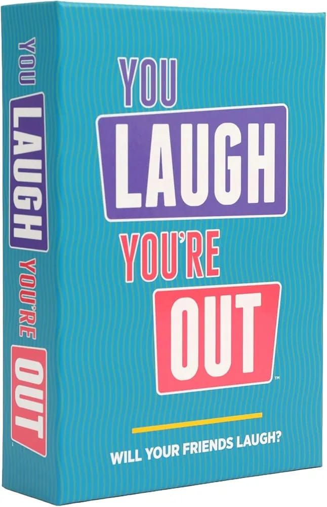 FUN You Laugh, You’re Out Game [Try Not to Laugh Family Card Game for Adults & Teens | White Elephant Gift for Adults | Fun Cards for Family Game Nights