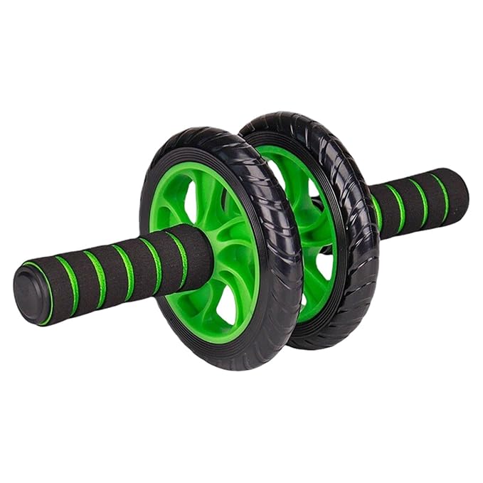 PREMIUM Abs Roller Wheel With FREE Mat Anti Skid Double Wheel AB's Exerciser for Abdominal and Stomach Exercise Training and Steel Handle | Workout at Home For 6 Pack Abs for Men, Women
