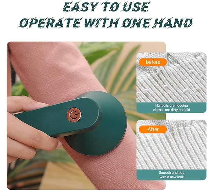 LUXURY Lint Remover Splendiday Fabric Shaver Fuzz Remover, Electric Lint Remover, Sweater Shaver to Remove Pilling, Portable Rechargeable Lint Remover for Fabric Fleece Clothe Bedding