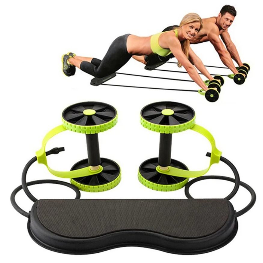 PREMIUM Revoflex Xtreme ABs Roller for Abdominal Training/Total Body Workout Back Exercise Fat Loss Home Gym Equipment Fitness Body Toner for Men and Women Heavy Duty