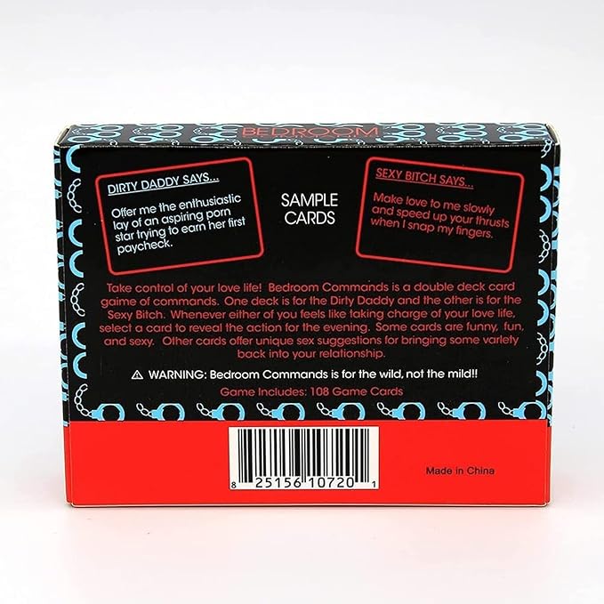 SENSUAL Bedroom Commands Bed Room Commands Adult Couple Game Cards Games,A Strategic Romantic for Couples Exquisite Couple Gift