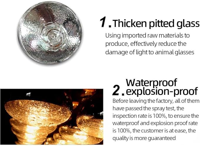 EFFICIENT Red Infrared Heat Chicken Bulb Light Bulb Heating Lamp Bulb Pet Poultry Incandescent Heat Lamp Hard Glass Pet Light for Chicken Farm, Pig Farm