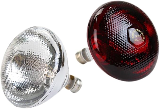 EFFICIENT Red Infrared Heat Chicken Bulb Light Bulb Heating Lamp Bulb Pet Poultry Incandescent Heat Lamp Hard Glass Pet Light for Chicken Farm, Pig Farm