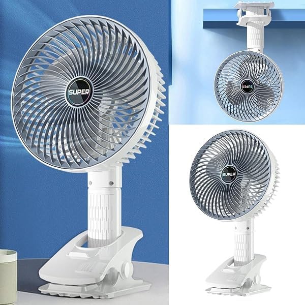 (OFFER) Mini Portable Fan Table Fan Desktop Fan Handheld fan Clip fan Hanging fan Rechargeable Strong Wind 360° adjustable