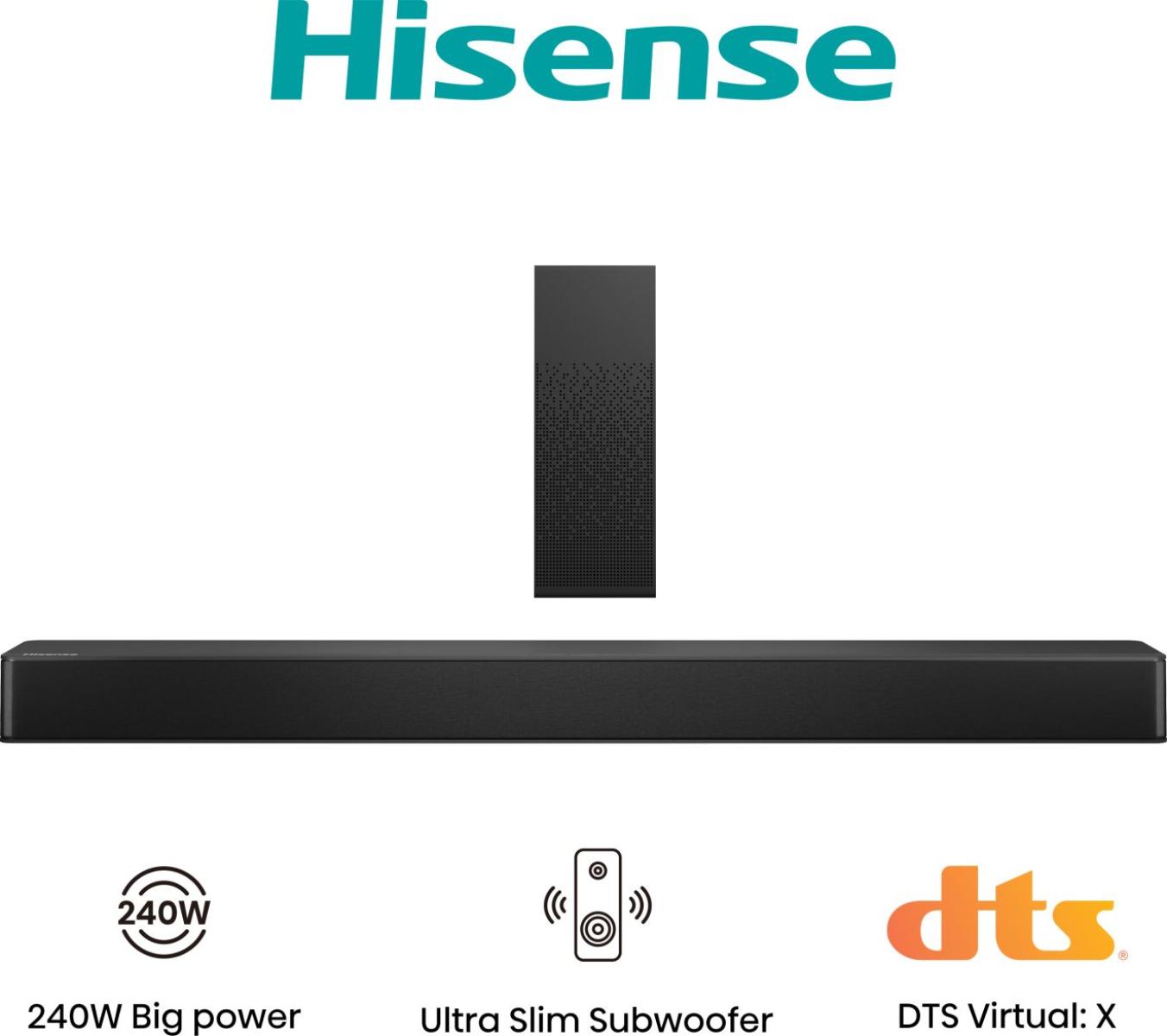 Hisense-HS2100-2.1 Ch Wireless Subwoofer Sound bar System