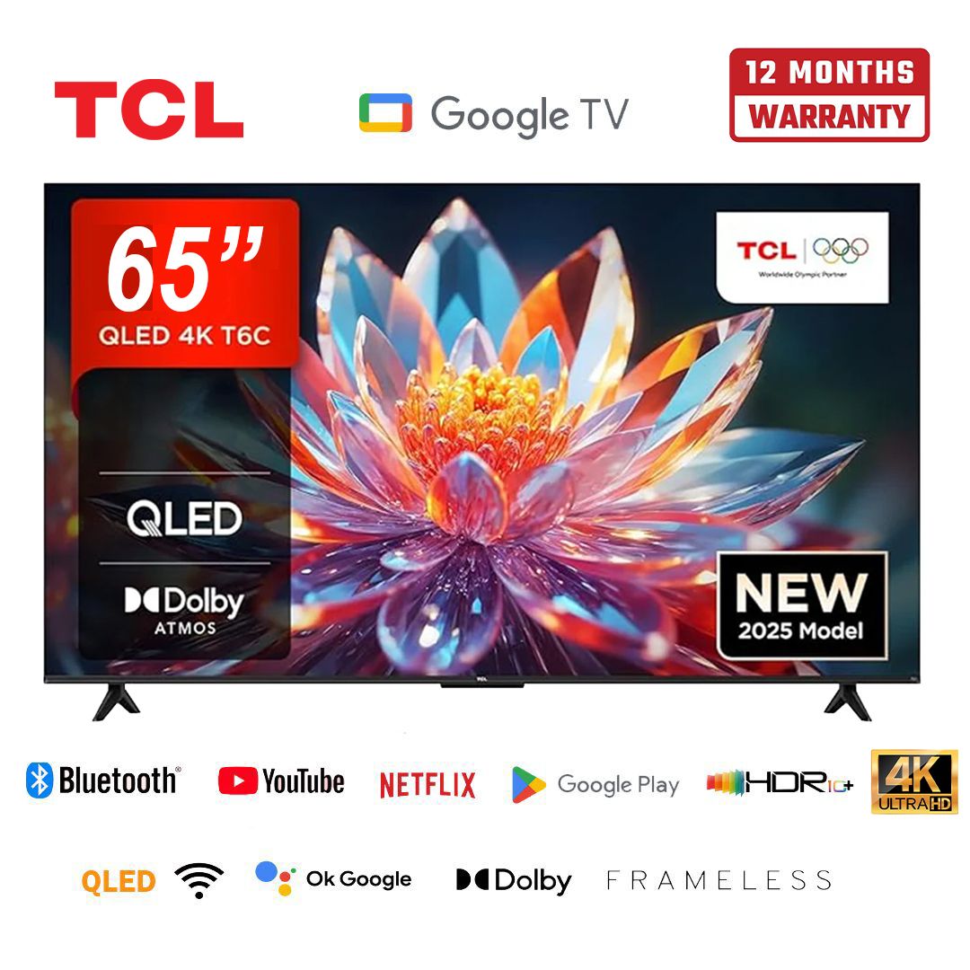 TCL 65″ T6C QLED Smart Google TV – 65T6C (New Model 2025) Offer