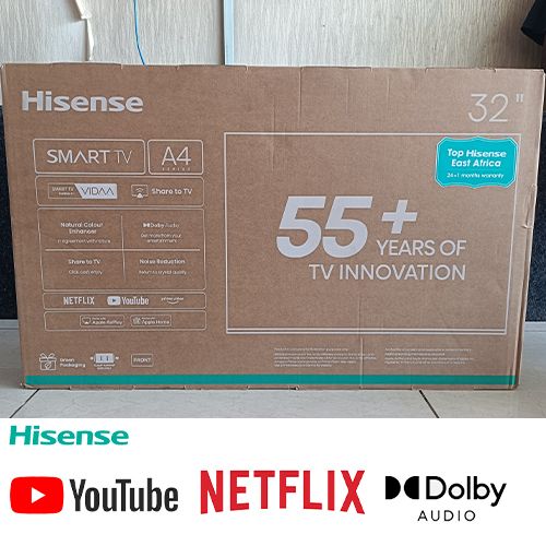 Hisense 32″ 32A4 FHD Vidaa Smart TV – 32A4Q (New Model) with Youtube and Netflix