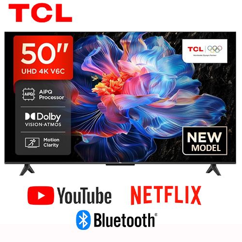 TCL 50″ V6C 4K HDR Smart Google TV – 50V6C (New Model on offer)