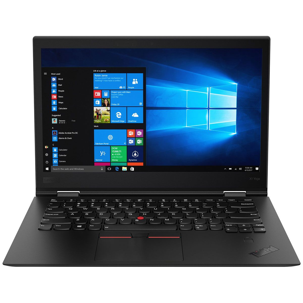 Refurbished Lenovo ThinkPad X1 Yoga X360 Core i5 6th Gen 8GB RAM 256GB SSD 14 Inch FHD Touchscreen, 2 in 1 Convertible, 2.4GHz Dual Core Windows 11, MS Office, Slim Laptop with Stylus Pen + Bag