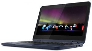 Refurbished Lenovo 500w Gen 3 x360 Intel Pentium Silver N6000 8GB RAM 128GB SSD 11.6 inch HD Touchscreen 1.1GHz - 3.3GHz Quad Core Windows 11 Pro MS Office HDMI 2 in 1 Convertible Laptop  + Bag