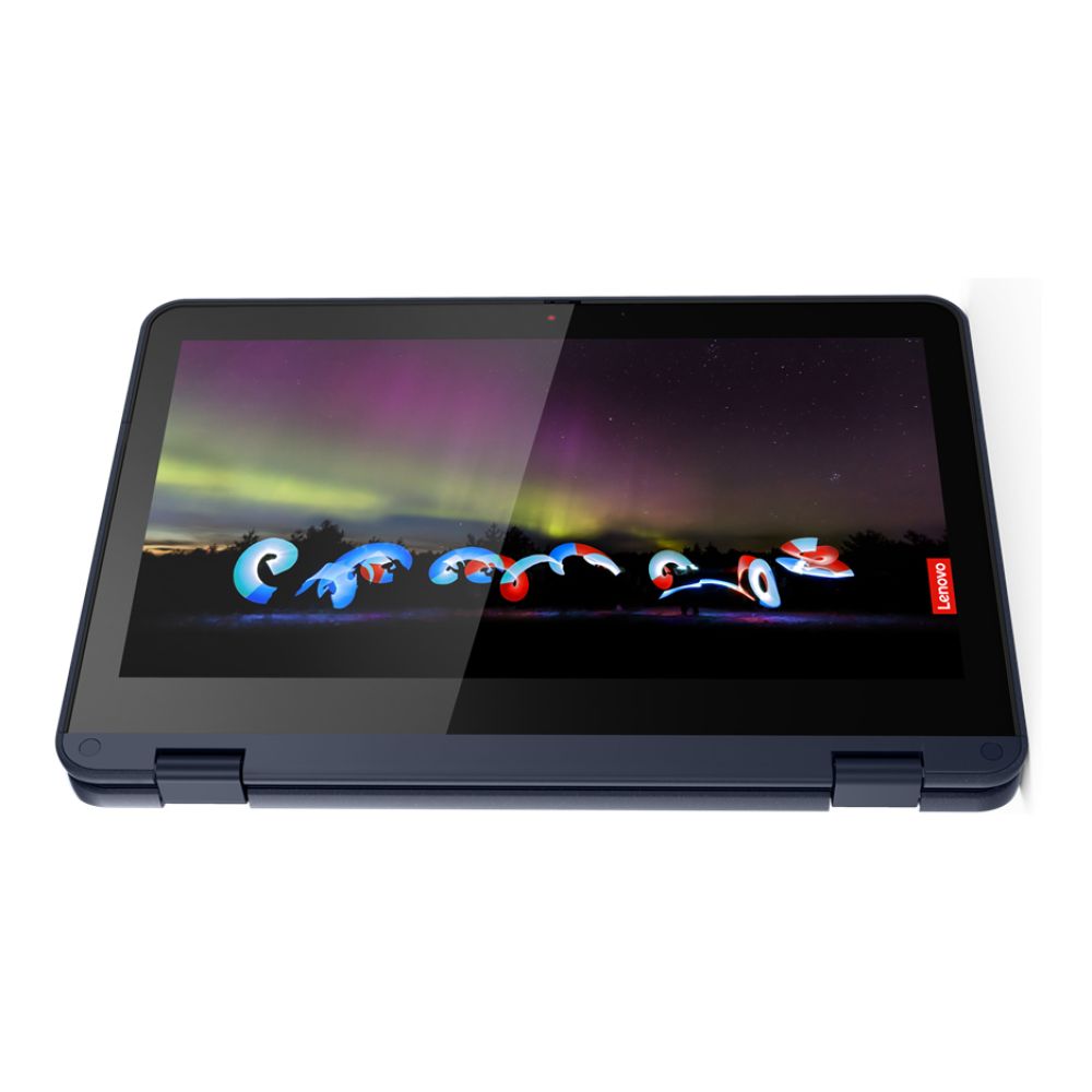 Refurbished Lenovo 500w Gen 3 x360 Intel Pentium Silver N6000 8GB RAM 128GB SSD 11.6 inch HD Touchscreen 1.1GHz - 3.3GHz Quad Core Windows 11 Pro MS Office HDMI 2 in 1 Convertible Laptop  + Bag