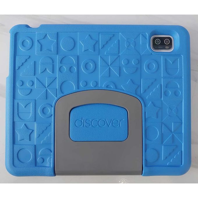 Discover K100 10 Inch 512GB 8GB RAM Android Kids Android Tablet Dual Sim 5G Wi-Fi, Games, Learning Apps, Parental control, Protective cover + Free Gifts - Blue