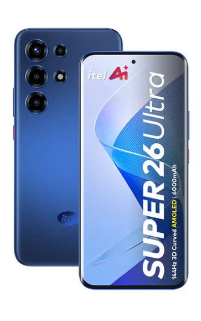 [Black Friday Offer] Itel  Super 26 Ultra 256GB+8GB 6.78"  Amoled with  144Hz Display 50MP Camera 6000mAh Battery 18W Fast Charging , Android 15   OS  AI Smartphone