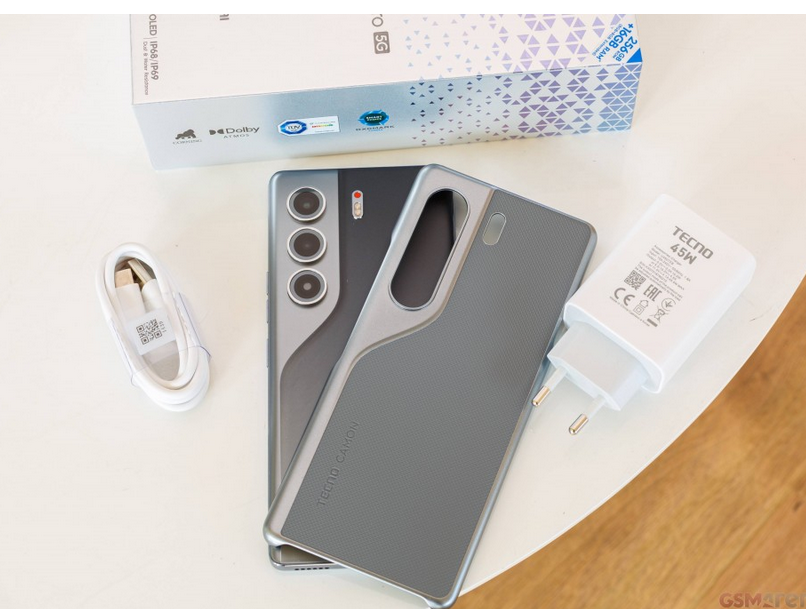 [New Arrival] Tecno Camon 40 Pro 256+8GB 6.67" Amoled with 144Hz 50MP Camera 5200mAh Battery 45W Fast Charging Dual SIM IP69 Rated Gorilla Glass Fingerprint Unlock AI Smartphone