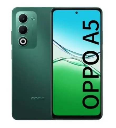 [Black Friday Offer]  Oppo A5 256GB+8GB 6.67"  LCD with  120Hz Display 50MP Camera 6000mAh Battery 45W Fast Charging Android 15 ( IP65  Rated  AI Smartphone