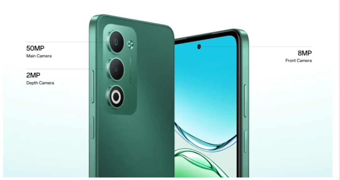 [Black Friday Offer]  Oppo A5  128GB+8GB 6.67"  LCD with  120Hz Display 50MP Camera 6000mAh Battery  45W Fast Charging Android 15 ( IPS  Rated  AI Smartphone