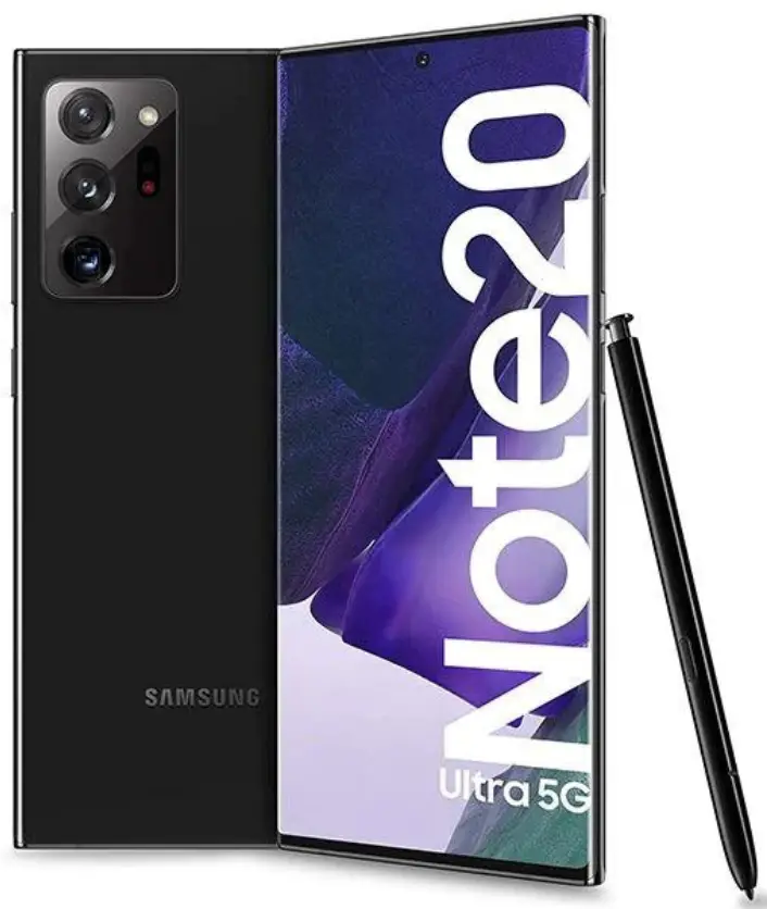 Samsung Galaxy Note 20 Ultra/ 5G/ 12GB RAM +128GB ROM/ Duos(One Physical Sim Plus E Sim)/ Battety 4500 mAh/ Original S-Pen/ Color-BLACK