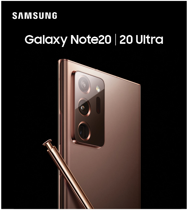 Samsung Galaxy Note 20 Ultra/ 5G/ 12GB RAM +128GB ROM/ Duos(One Physical Sim Plus E Sim)/ Battety 4500 mAh/ Original S-Pen/ Color-BLACK