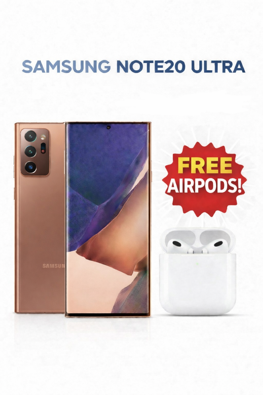 Samsung Galaxy Note 20 Ultra/ 5G/ 12GB RAM +128GB ROM/ Duos(One Physical Sim Plus E Sim)/ 4500 mAh/