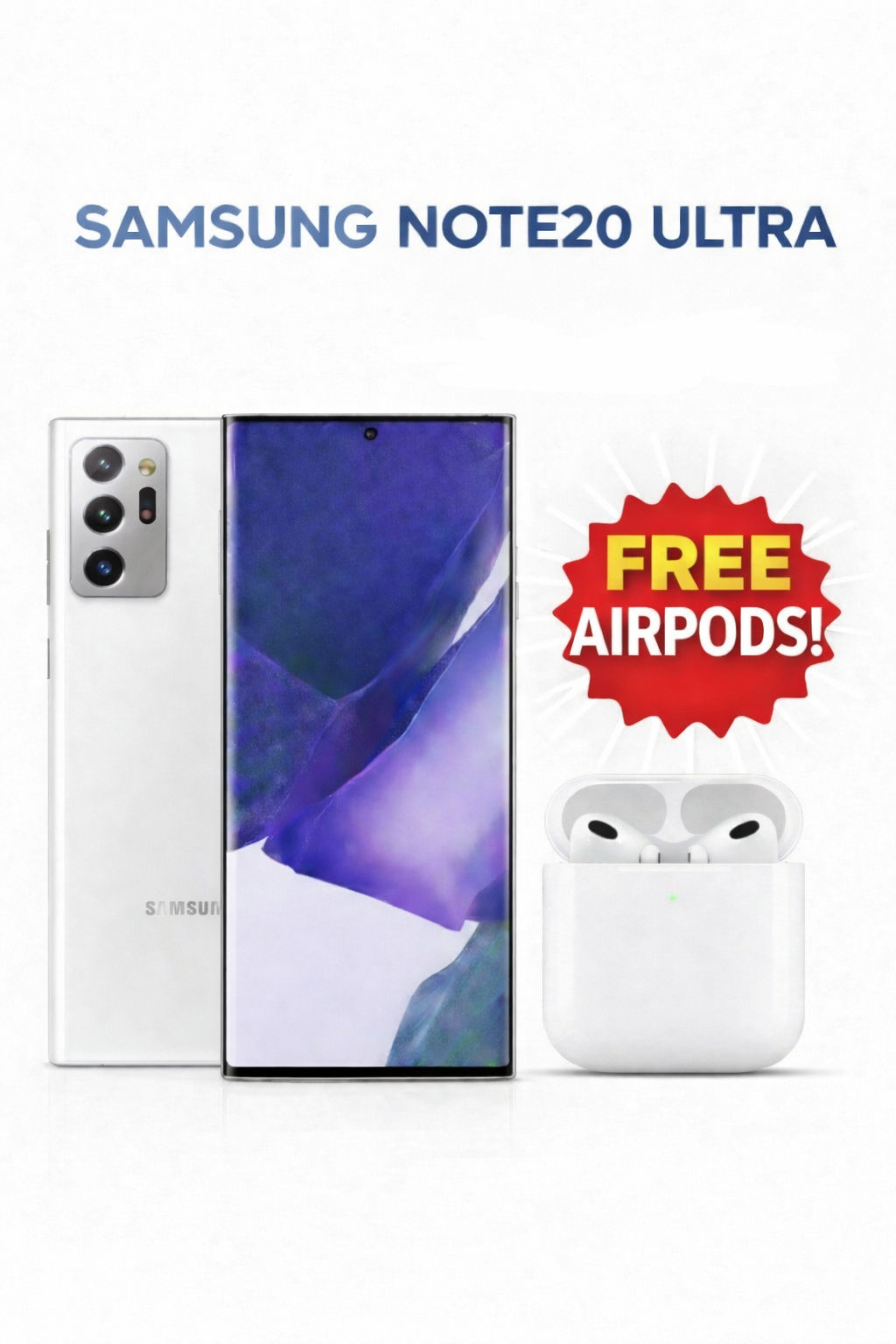 Samsung Galaxy Note 20 Ultra/ 5G/ 12GB RAM +128GB ROM/ Duos(One Physical Sim Plus E Sim)/ 4500 mAh/