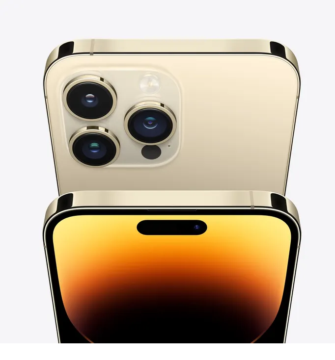 IPHONE 14 PRO, 6GB + 256GB, Display 6.1 OLED, 120Hz, 3200mAh Battery, Main & Front Camera: 48MP, 12MP, Processor: Apple A16 Bionic, GOLD COLOR