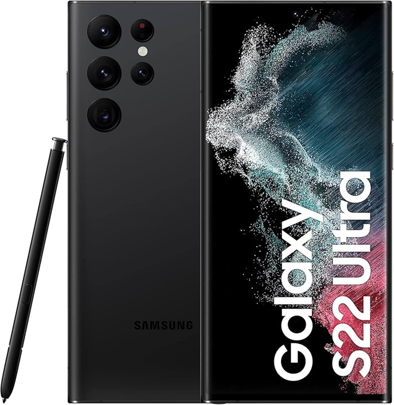 Samsung Galaxy S22 Ultra 5G: 08GB RAM 128GB, Built-in S-Pen, Dual SIM: Physical + eSIM, 5000mAh Battery, 108MP Camera 100× Space