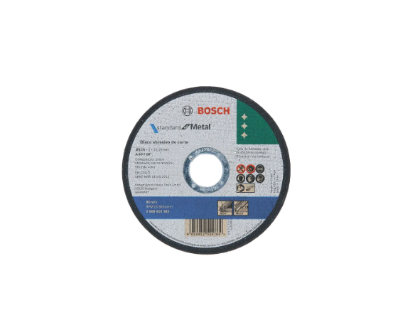 Standard metal cutting disc