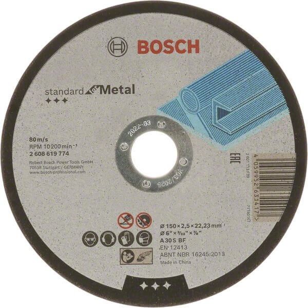 Standard metal cutting disc