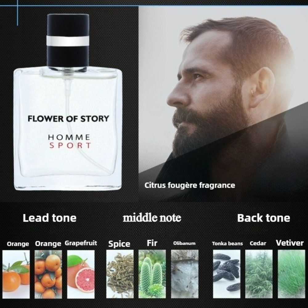 4PCS Men Perfume Set 4 Differents Fragrances Long Lasting Men's Perfumes Deodorants Woody and Floral Fruit Scent Classic Cologne Set Ideal for Showcasing Personal Charm