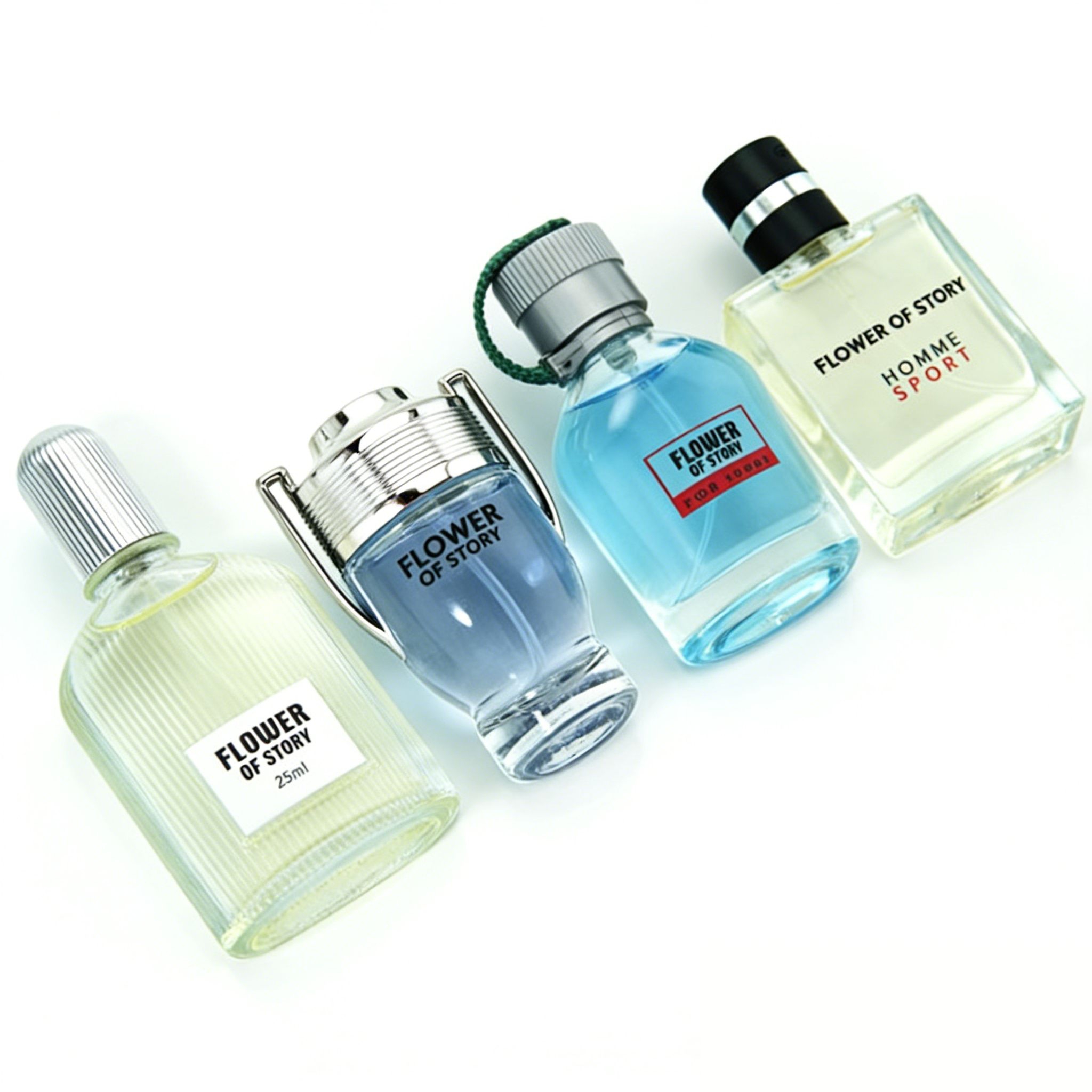 4PCS Men Perfume Set 4 Differents Fragrances Long Lasting Men's Perfumes Deodorants Woody and Floral Fruit Scent Classic Cologne Set Ideal for Showcasing Personal Charm