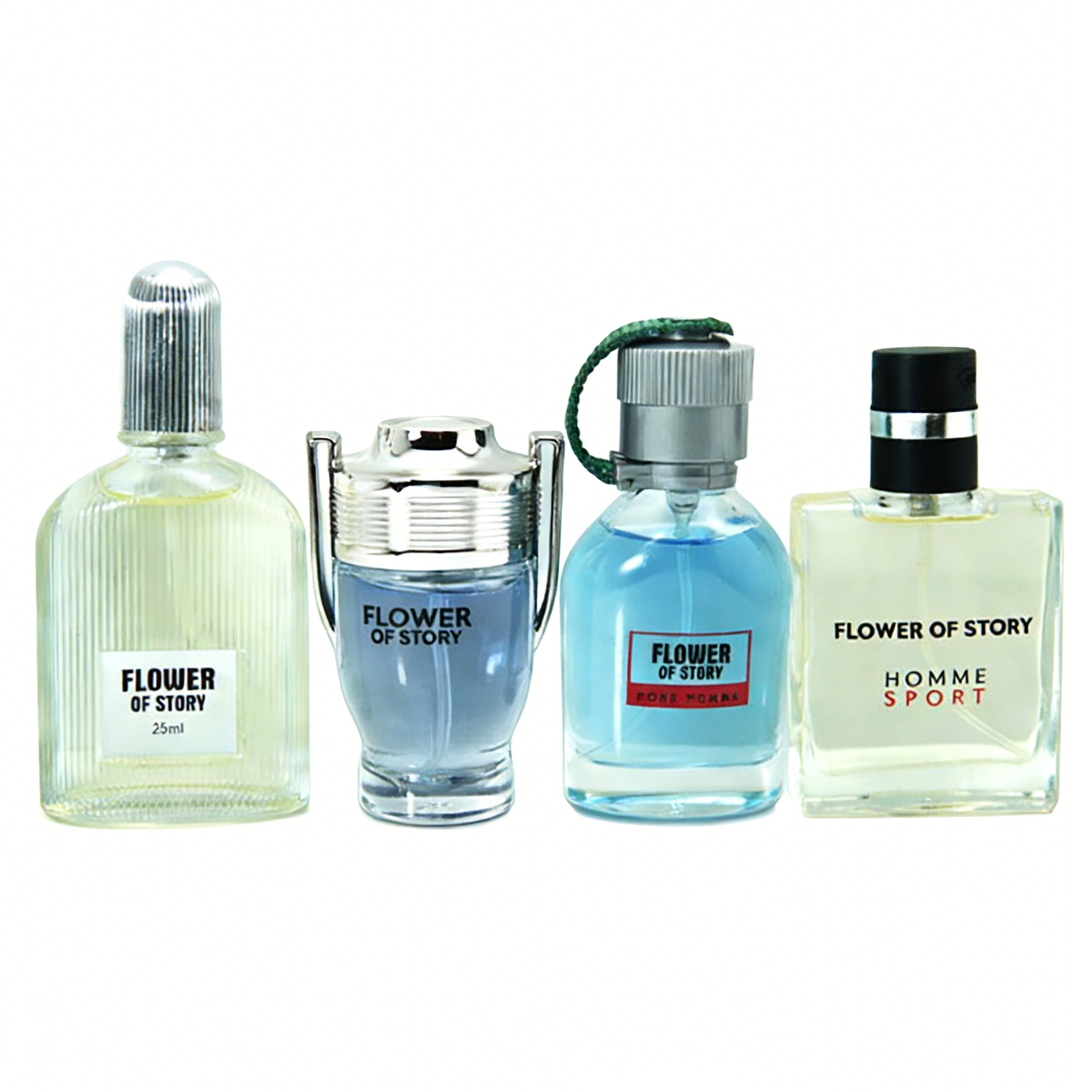 4PCS Men Perfume Set 4 Differents Fragrances Long Lasting Men's Perfumes Deodorants Woody and Floral Fruit Scent Classic Cologne Set Ideal for Showcasing Personal Charm