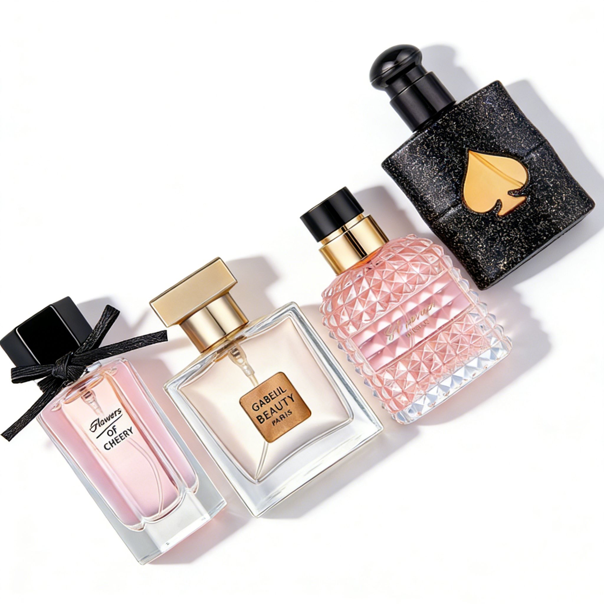 4PCS Ladies Perfume Set Fresh Floral Long-Lasting 4 Different Fragrance Women's Perfume Deodorants Gift Box Set Best Valentine's Day Gift