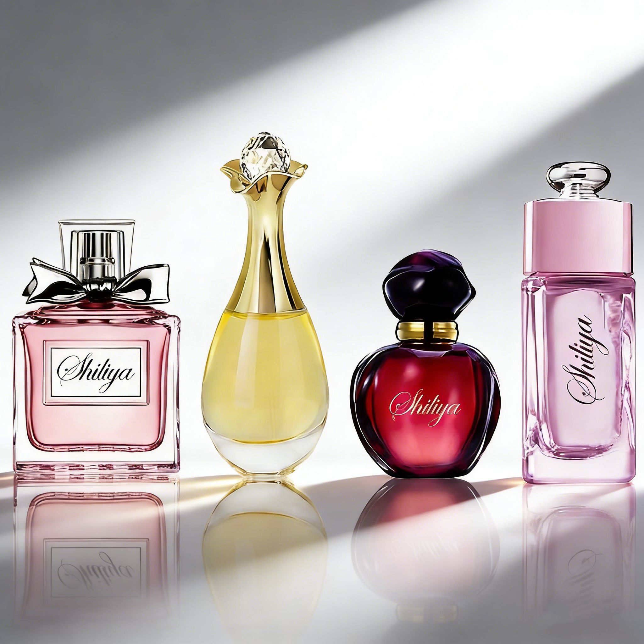 4PCS Ladies Perfume Set Elegant Floral Women's Perfumes Deodorants Eau Perfume Gift Set Long-Lasting Flower Scent Fragrance Suitable for Daily Use & Dates Ideal Gift for Her Best Valentine's Day Gifts