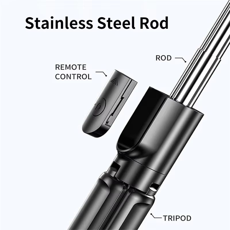 Wireless Bluetooth selfie stick tripod with fill light and remote shutter suitable for outdoor travel and use with iPhone  Samsung  Xiaomi and other mobile phones