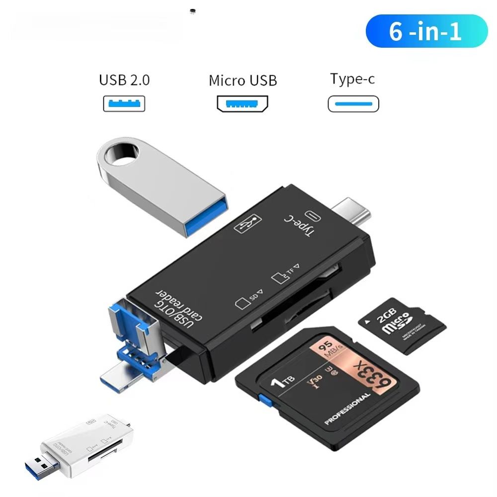 Type C Micro USB Adapter USB TF SD Card Reader USB-C Memory Card Adapter For Macbook Samsung Huawei XiaoMi Laptop Phone
