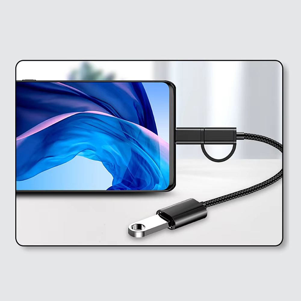 2 in 1 OTG  USB  Adapter Cable USB 3.0 to Micro USB-C Type C Data Sync Adaptor for Samsung Xiaomi Mi 9 Huawei MateBook UDisk Tablet PC